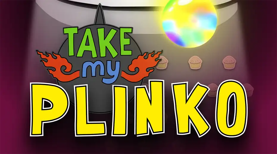 Игровое поле Take My Plinko с падающим слизняком