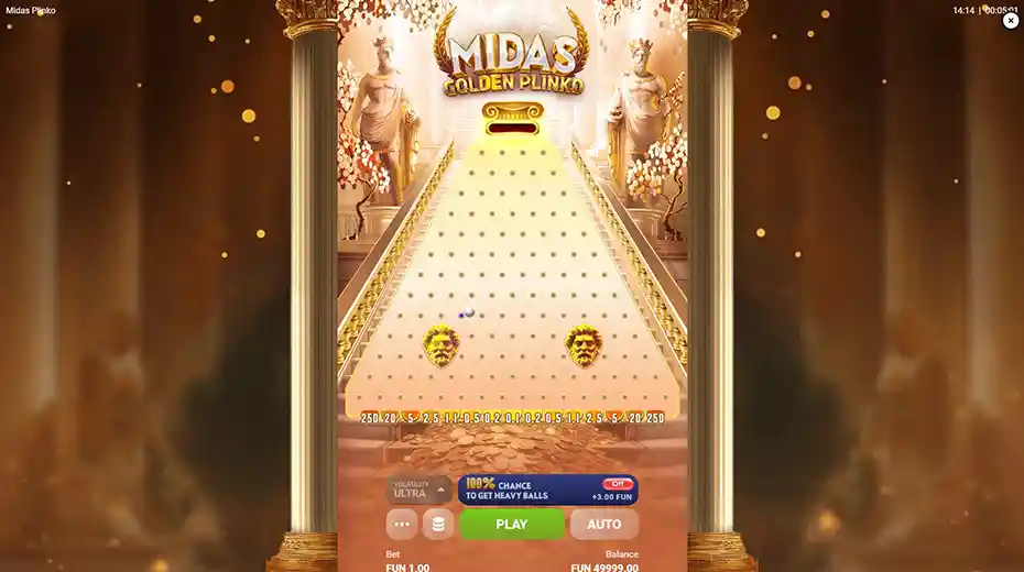Стратегия ставок в игре Plinko — демонстрация коэффициентов